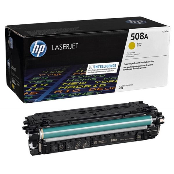 Заправка  картриджа CF362A HP 508Y для аппаратов  HP Color LaserJet / CLJ-M552, Color LaserJet / CLJ-M553, Color LaserJet / CLJ-M577